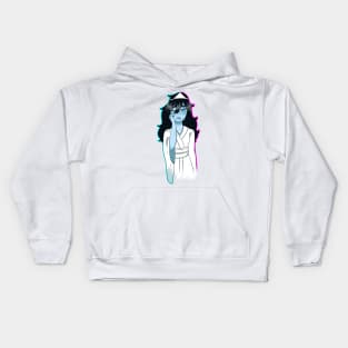 sad ghost Kids Hoodie